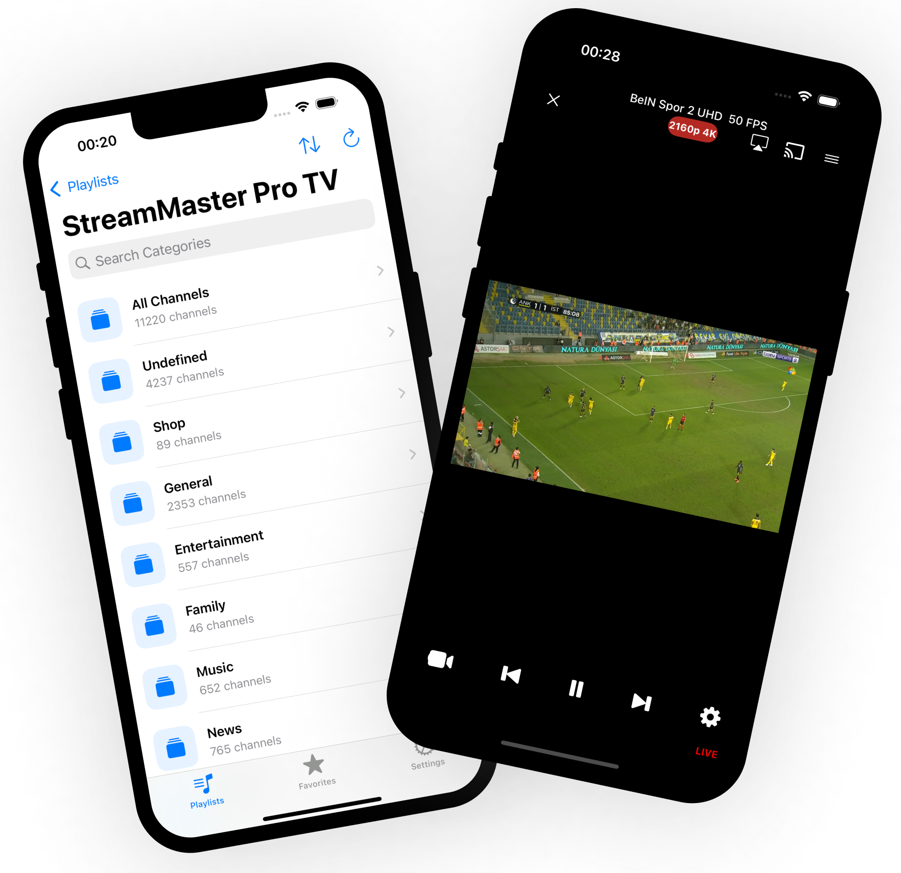 Stream Master Pro App Interface